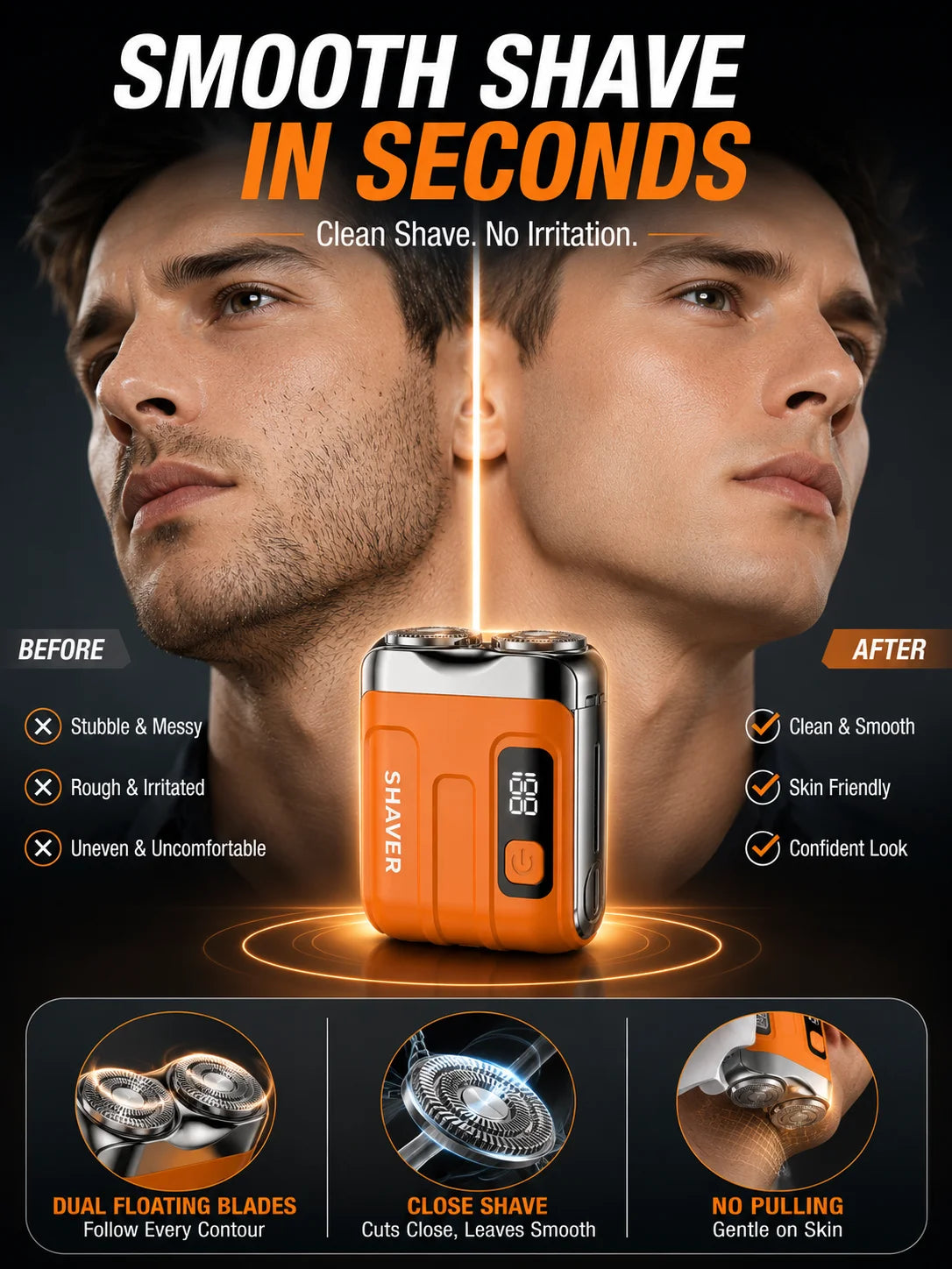 Premium Pocket Electric Shaver for Men